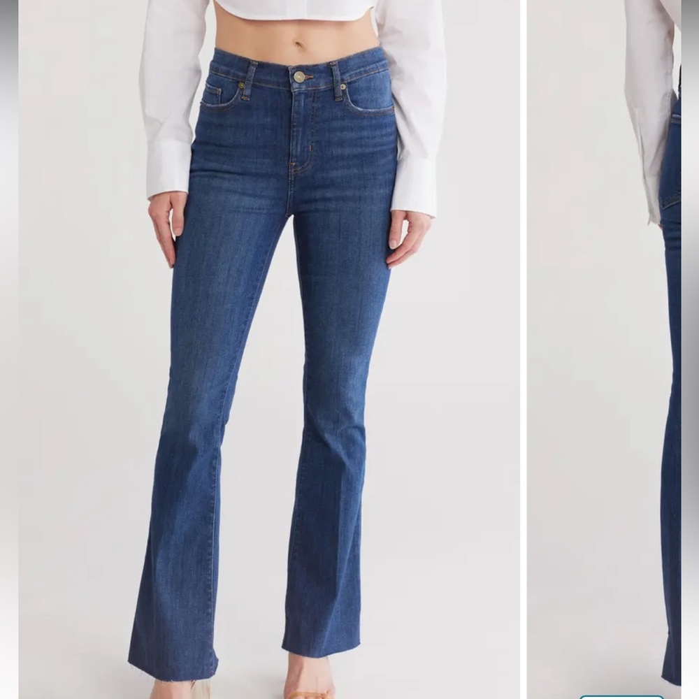 FRAME Le Easy Flared High Waisted Jeans